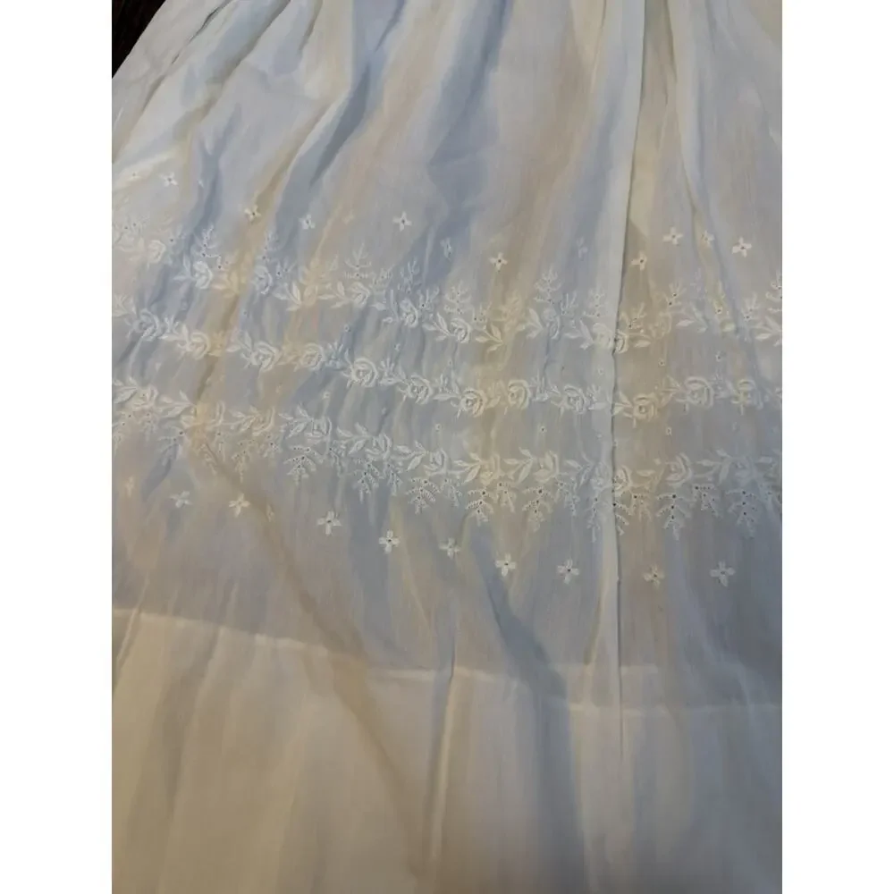 Vintage Madonna Christening Baptism Gown & Bonnet USA Made 0-6 Months Cream
